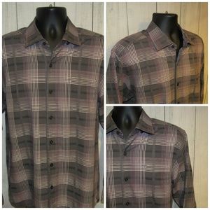 Cotton/Silk Blend Tommy Bahama Shirt Size Large